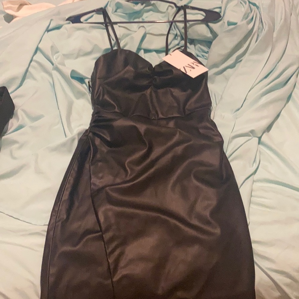 This is a black Zara dress